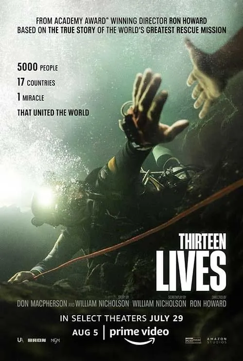 Movie poster Thirteen Lives on Televo IPTV